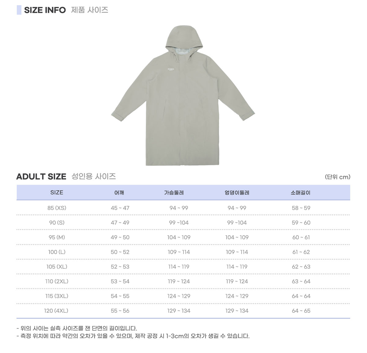 작업복 우의 아이더세이프티 워터쉴드 레인코트 HMA24135